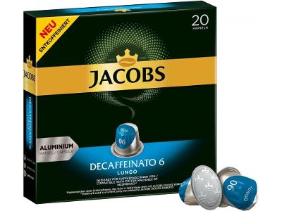 Jacobs - Decaffeinato 6, Lungo, 20 kapslí