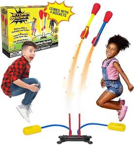 Stomp Rocket Originální Dueling Rockets, 4 rakety a hračky startovací 