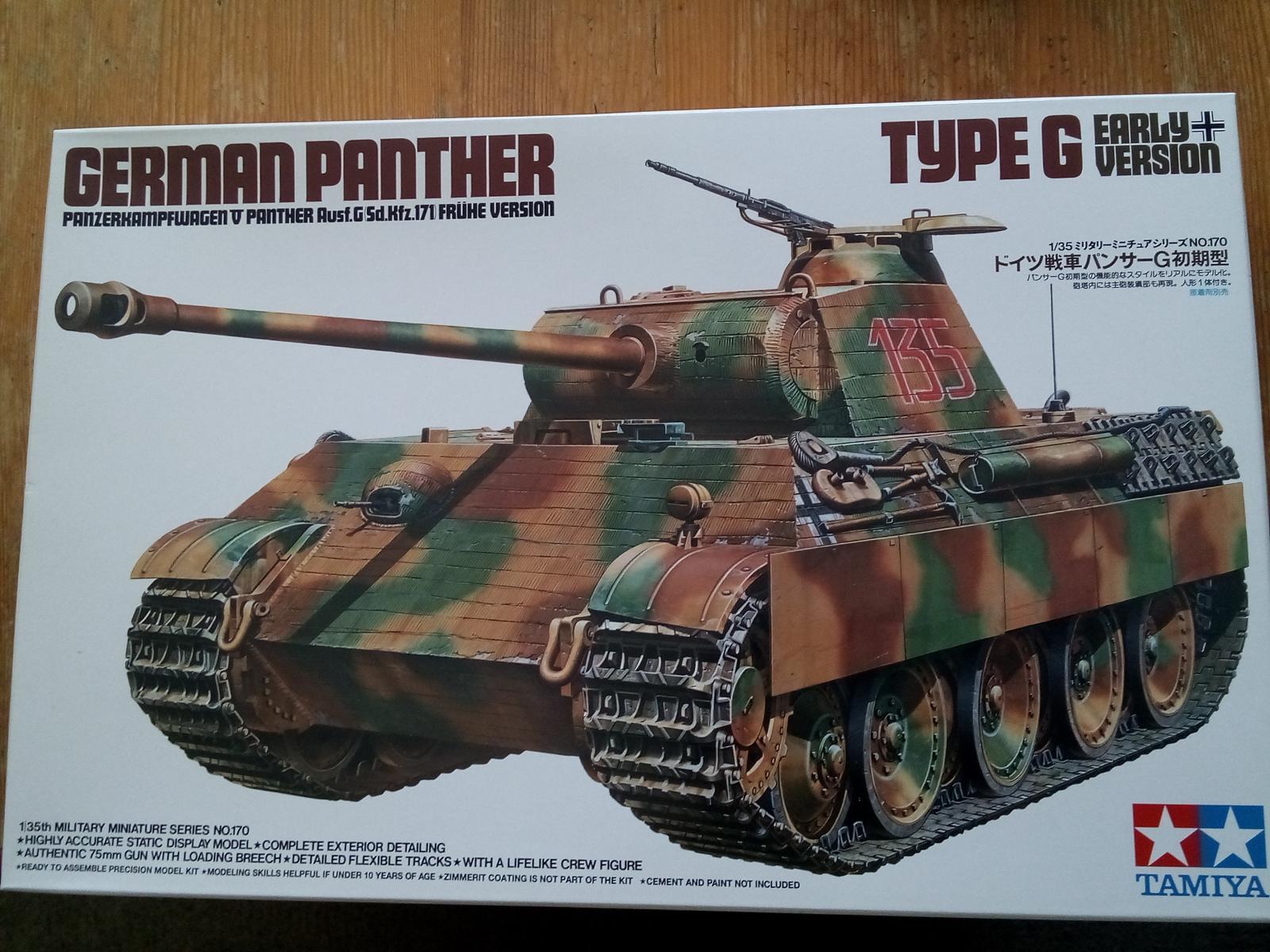 Panther G, Tamiya - Modely vojenských vozidiel