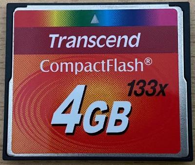 CF - Compact Flash Transcend 4 GB