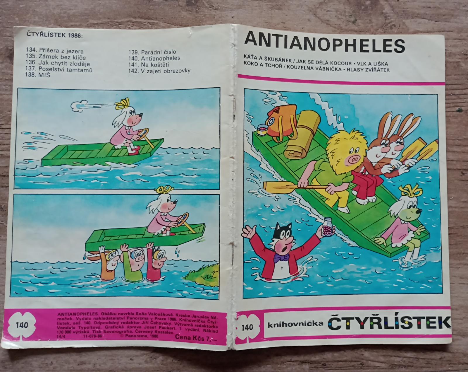 ŠTVORLÍSTOK č.140 - 1986 - Antianopheles - Knihy a časopisy