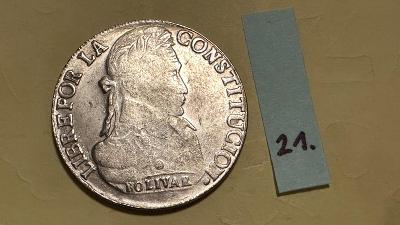 Stará mince - Boliviana - 1835 - č.21