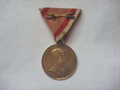 R-U velká zlatá medaile statečnost Franz Josef 1914 TAPFERKEIT 1 válka