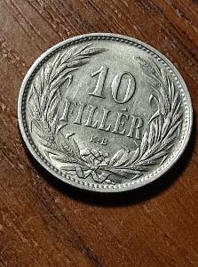 mince 10 filleru 1908