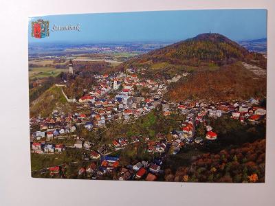 Štramberk - letecký pohled - pohlednice VF
