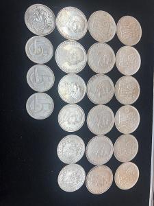 Stříbrné Československé mince 