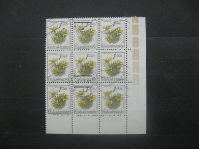 PD devítiblok 2990 - Chráněná květena 1991 - křivatec český - H-3č