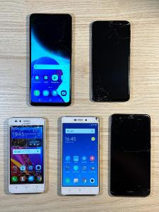 5 mobilů na ND - Samsung Galaxy A21s, A40, Huawei Y3 II, P10 Lite..