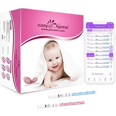 Kombinovaná sada EasyHome ovulační test. proužky 50 LH + 20 HCG