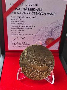 ⚔ TOP MS medaila - POPRAVA 27 ČESKÝCH PÁNOV - 200 ks - VYPREDANÉ ⚔