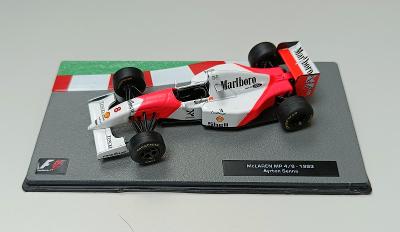 F1-IXO Altaya1:43- McLaren MP4/8-1993-Ayrton Senna+dekály Marlboro