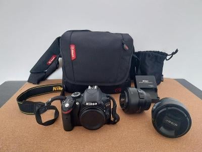 Zrkadlovka Nikon D3200, SD Karta, 2x Objektív, Taška