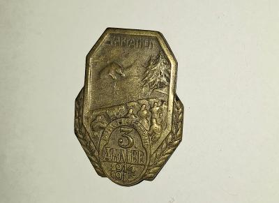 R-U čepicový odznak - 3. Armee 1914-1915