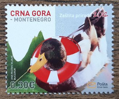 Černá Hora ** 300 ochrana životního prostředí,kachna, r.2012 (EN525)