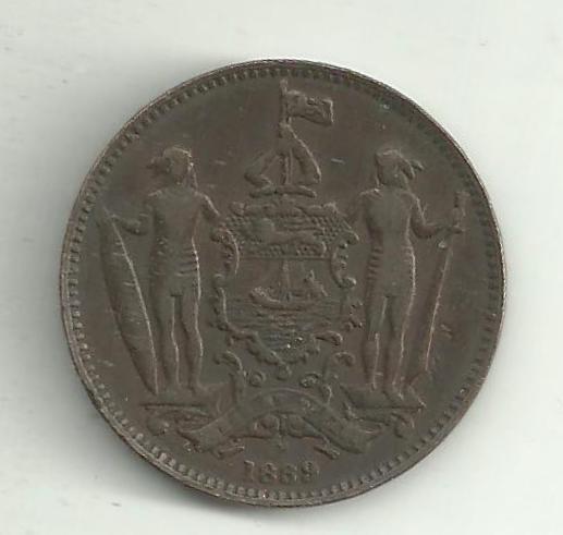 1 Cent Britské severnej Borneo 1889 - Numizmatika