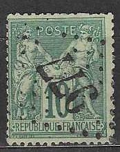 Francie - Mi: 60 II. typ - "Mír a Obchod" r. 1876 (220€ !)