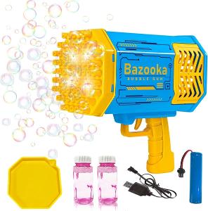Bazooka Bubble Machine elektrická pištoľ na výrobu bublín – 69 dier