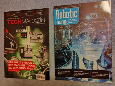 2 x Technické časopisy (ROBOTIC journal + TECHmagazín)