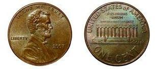 USA 1 cent 1990 D KM201B stav 1/1 M-0426