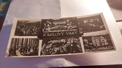 Pohľadnica Karlovy Vary 210x105mm.