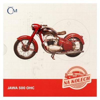 Stříbrná mince Na kolech - Motocykl JAWA 500 OHC - proof