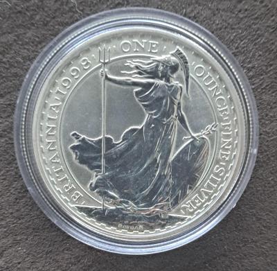 Britannia 1 oz 1998 - stříbrná uncová mince