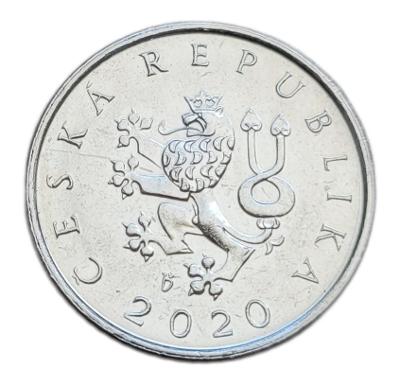 Česká republika 1 koruna 2020 - z bankovního sáčku - nebyla v oběhu