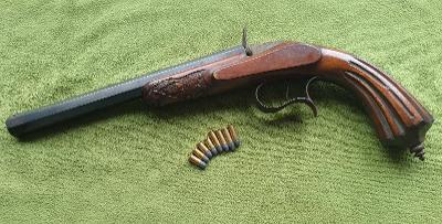 Historická terčová pistole cal.22RF SA Long1876 zdobená Hezký pův.stav
