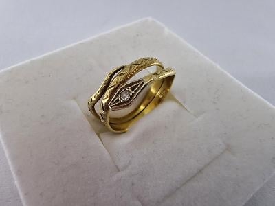 Starý prsten ze zlata ( had )