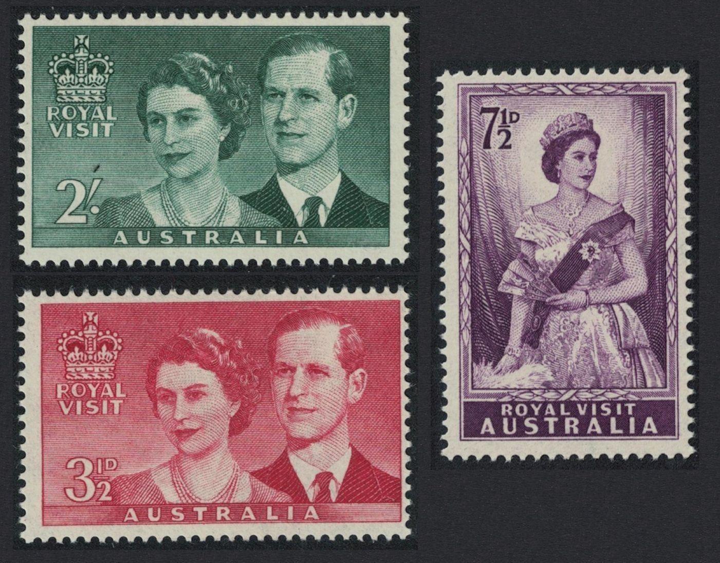 Austrália 1954 ** Alžbeta II Royal Visit komplet mi. 242-244 - Filatelia