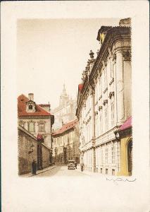 11D8717 A. Jaroslav : Praha - Hradčany z Valdštejnské ulice