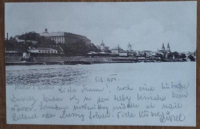 Roudnice nad Labem - douhá adresa -zajímavé foto - 1904