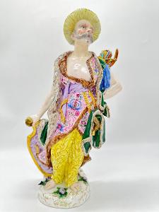 Míšeň, Meissen velká porcelánová soška, figurka
