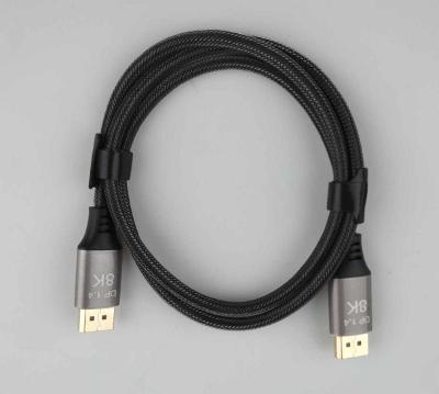 Display Port DP 1.4 kabel /8K/nylonový/pletený/šedý/1m/ od 1 kč |001|