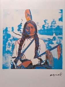 Andy Warhol - Indián - Leo Castelli s certifikátem