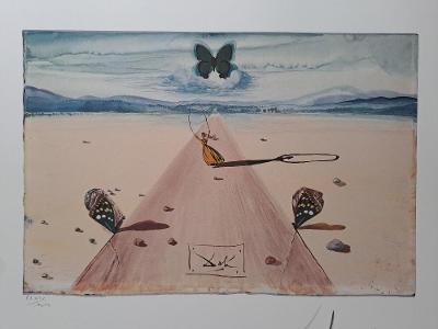 Salvador Dalí - Chodící motýli - signováno, číslováno
