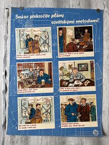 Sovětské metody, 50. léta, dobový plakát