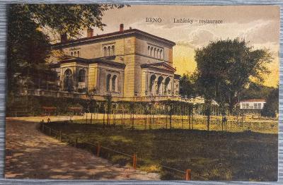 Brno - Lužánky - restaurace - hezký záběr - 1922