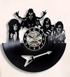 Kiss- Nástěnné hodiny vinyl LP