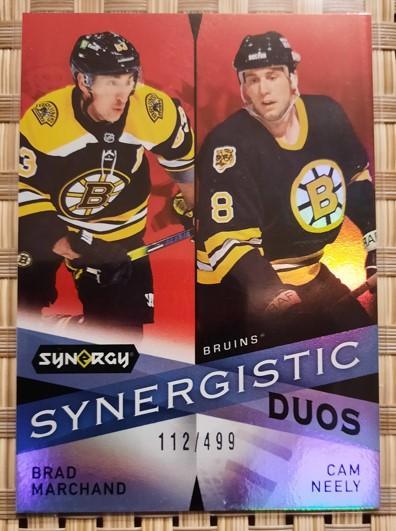 BRAD MARCHAND/CAM NEELY  2022-23 SYNERGY  SYNERGISTIC DUOS /499