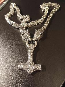 Viking náhrdelník - nerez. ocel - Mjölnir