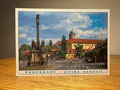 stará pohlednice - PODĚBRADY JIŘÍHO NÁMĚSTÍ 