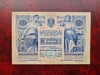 (1) Bankovka 50K 1902 série 1280