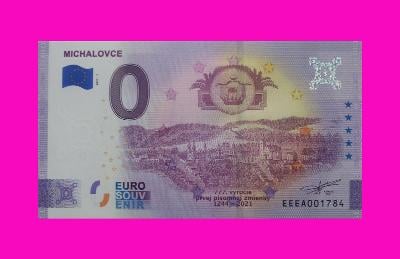 0 Euro souvenir bankovka MICHALOVCE