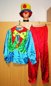 N6965 KLAUN - karnevalový kostým pro děti vel.164