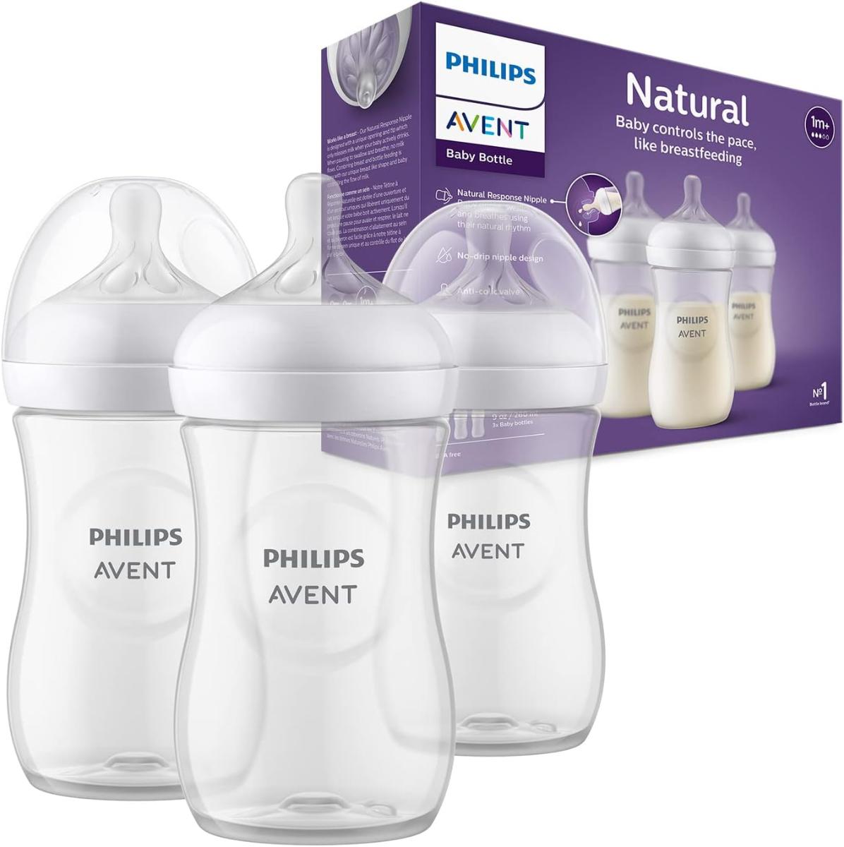 Philips Avent dojčenská fľaša Natural Response – 3 x 260ml - Starostlivosť o dojčatá a batoľatá
