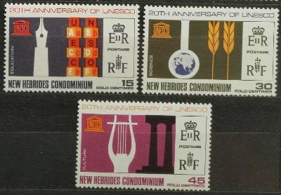 Nové Hebridy 1966 Výročí UNESCO