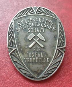 Německo. Odznak sdružení Knappschaft za prevenci nehod Medaile Řád