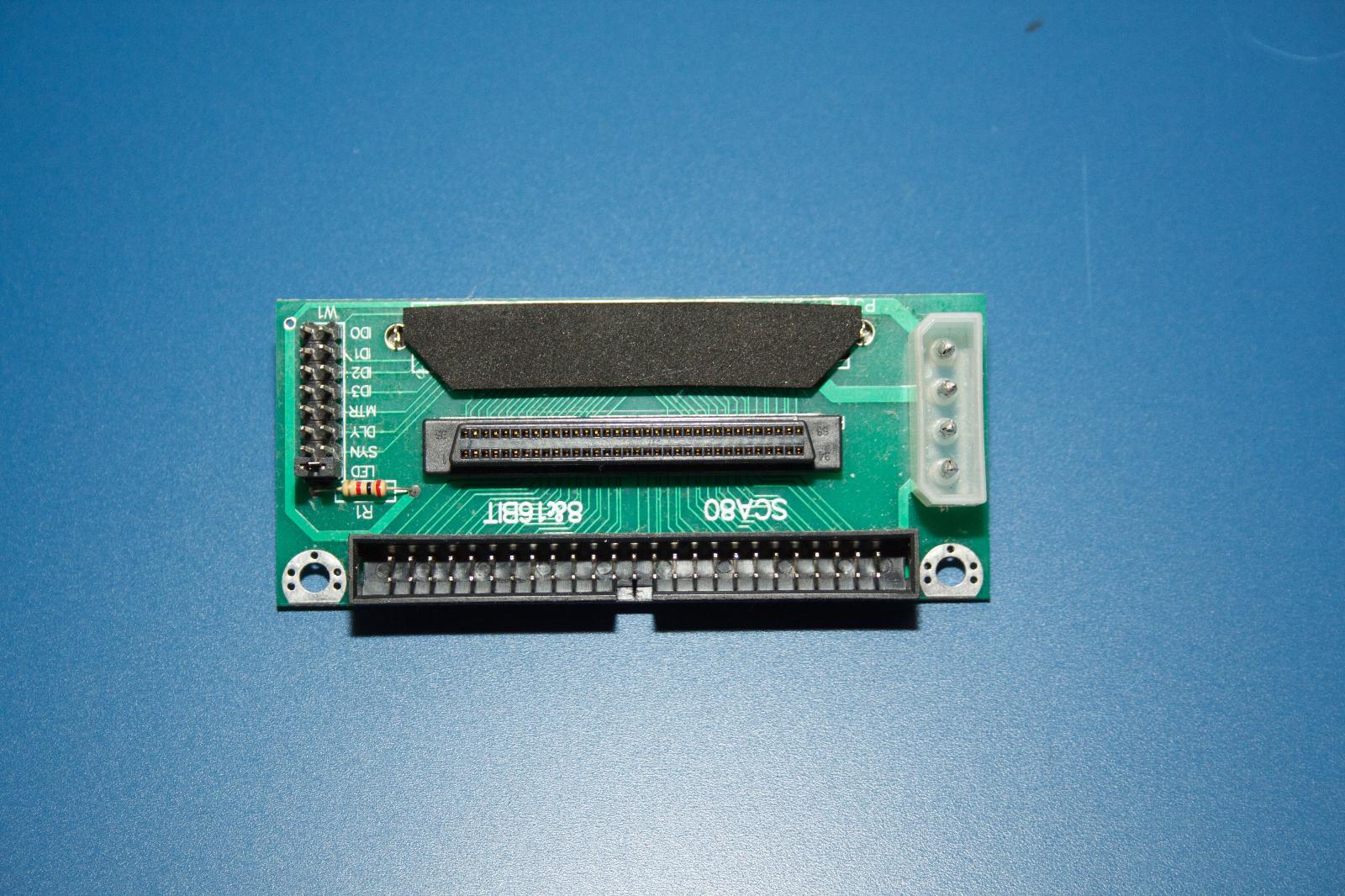 SCSI adaptér SCA 80 PIN TO HD68 & IDC50 SCSI. - Komponenty pre PC