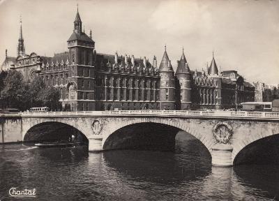 pohlednice [France] [Paris] [Pont au Change] [most] 